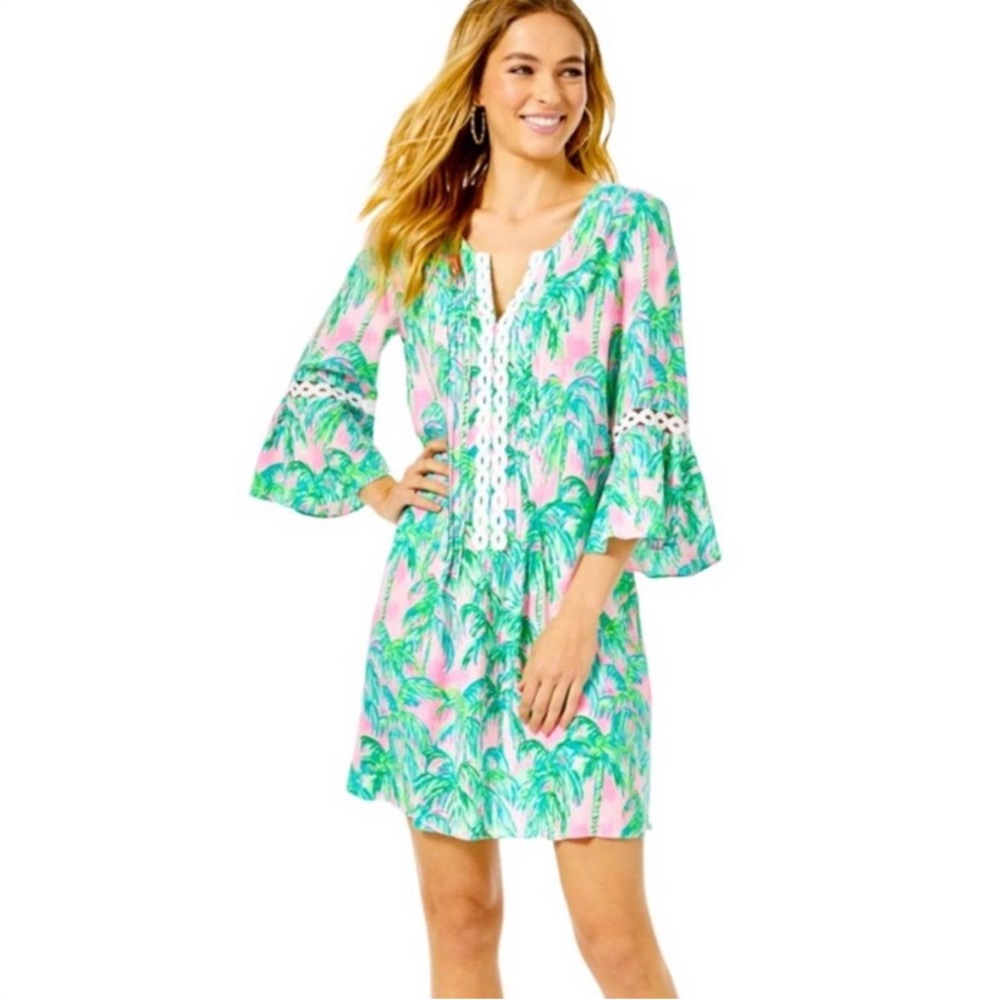 🌴🦩LILLY PULITZER HOLLIE TUNIC DRESS small🦩🌴